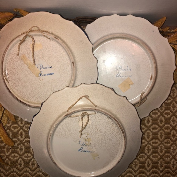 Vintage hand painted vecchia bassano plates - Picture 5 of 6